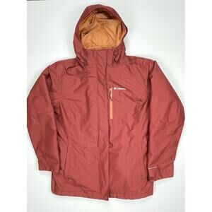 Columbia Jacket Red Orange Interchange Removable Lining Omni Heat Women’s XXL